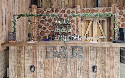Sip and Unwind with All-Inclusive Rustic Pop-Up Bar