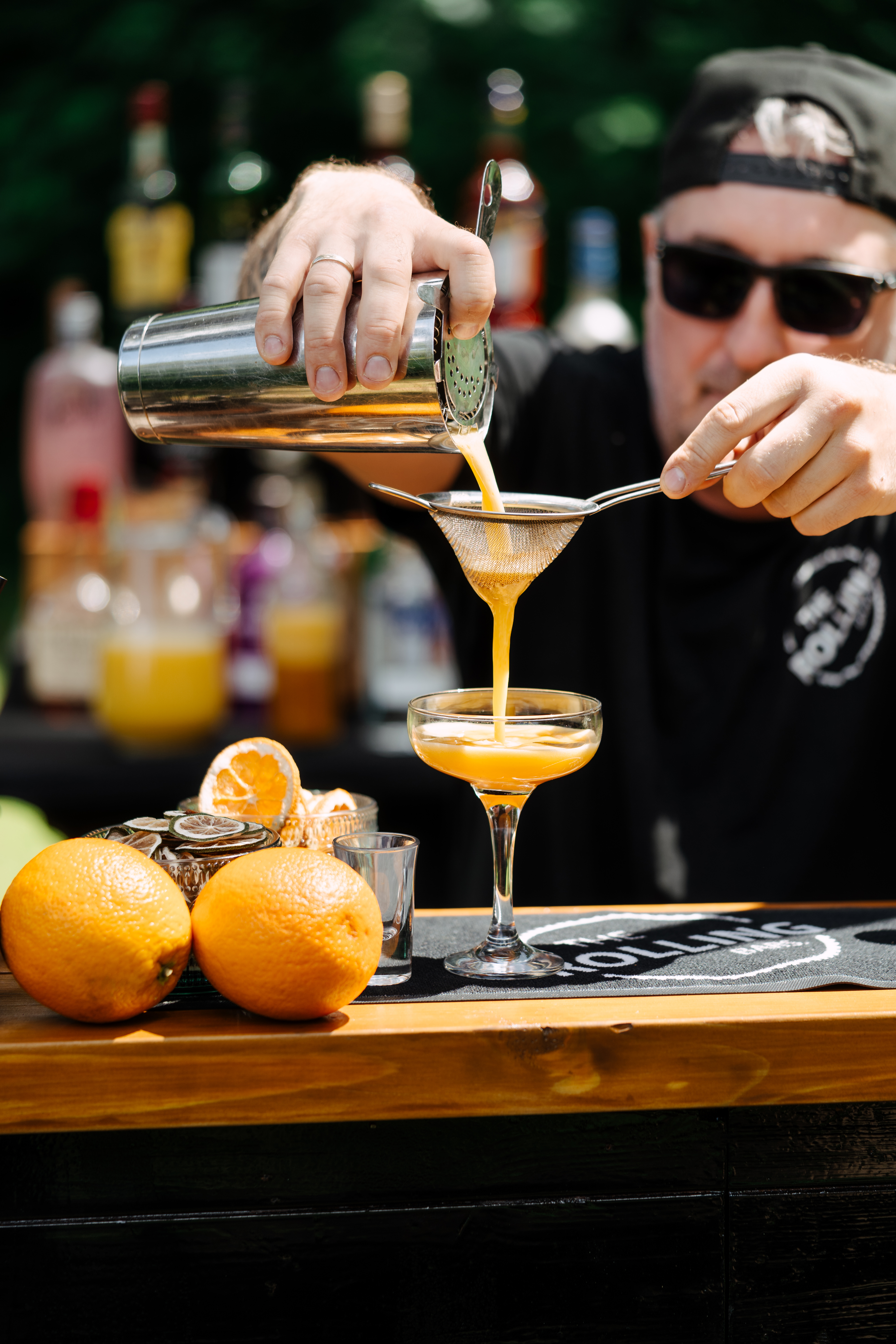 Fully Stocked Contemporary Mobile Bar