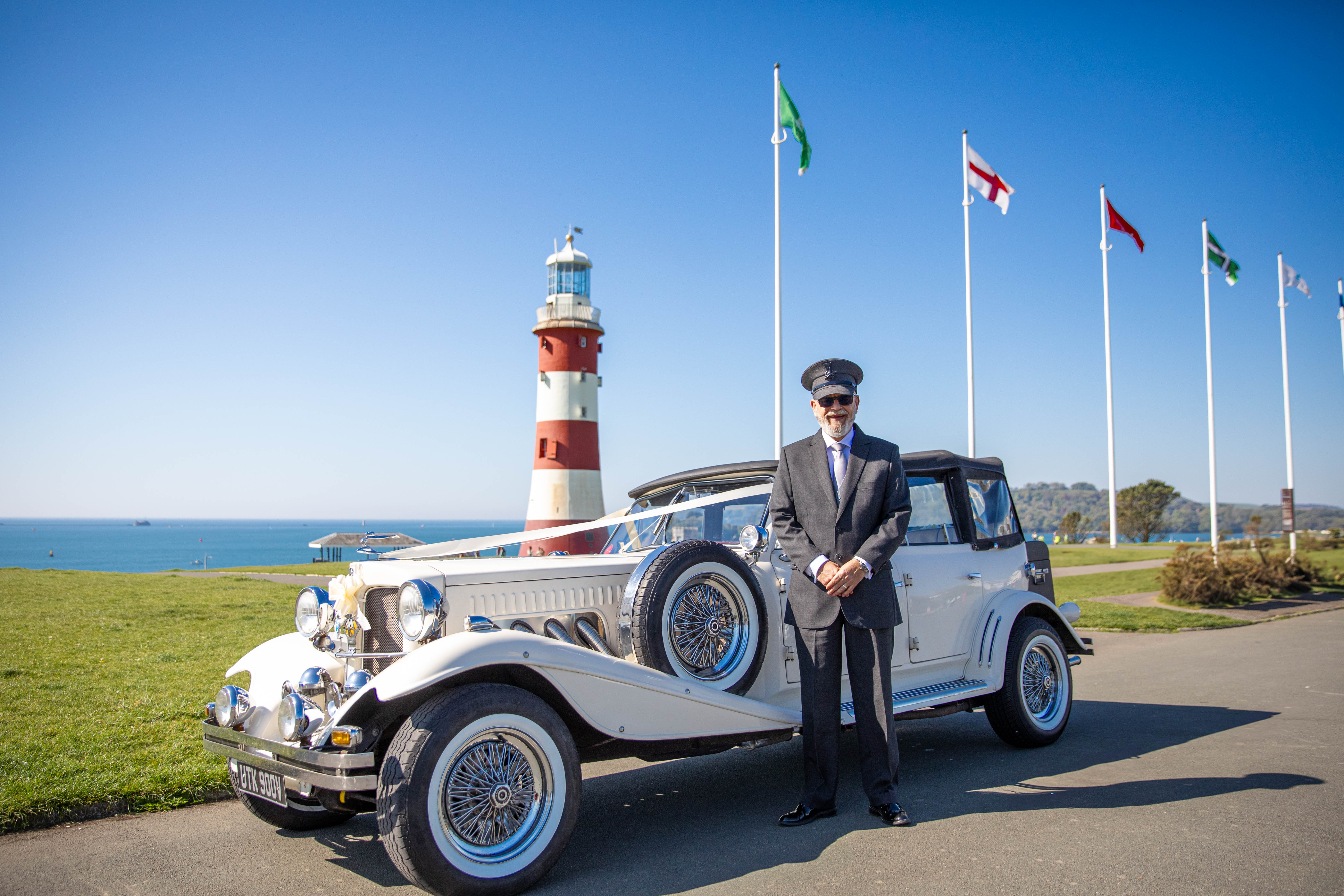 Nostolgic 1930's Style Vintage Wedding Car