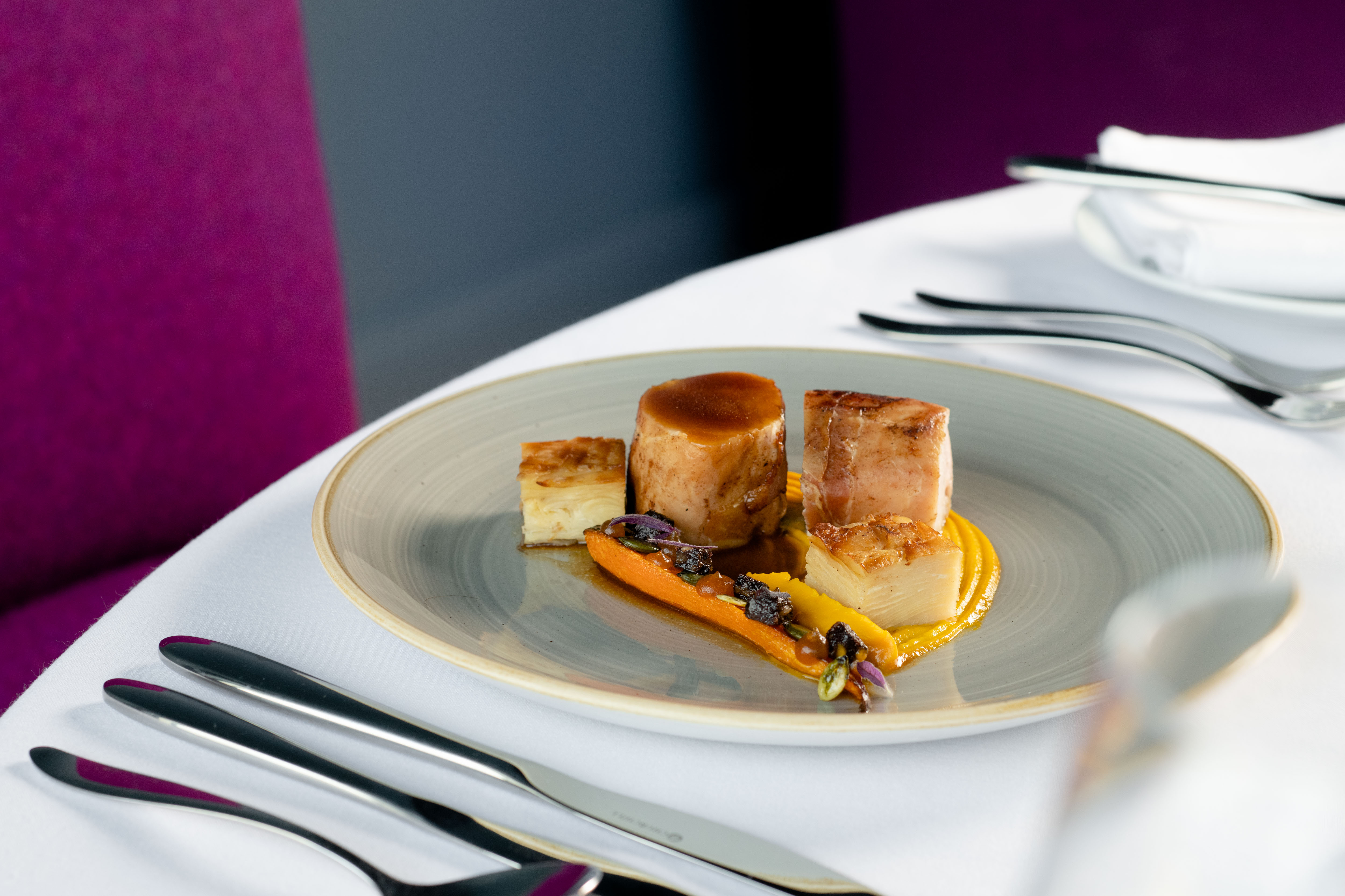 Delicious Dinner Party Menu with Two Canapes & Dessert