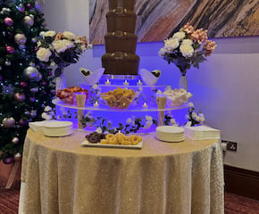 Ultimate Chocolate Fountain with Variety of Dips