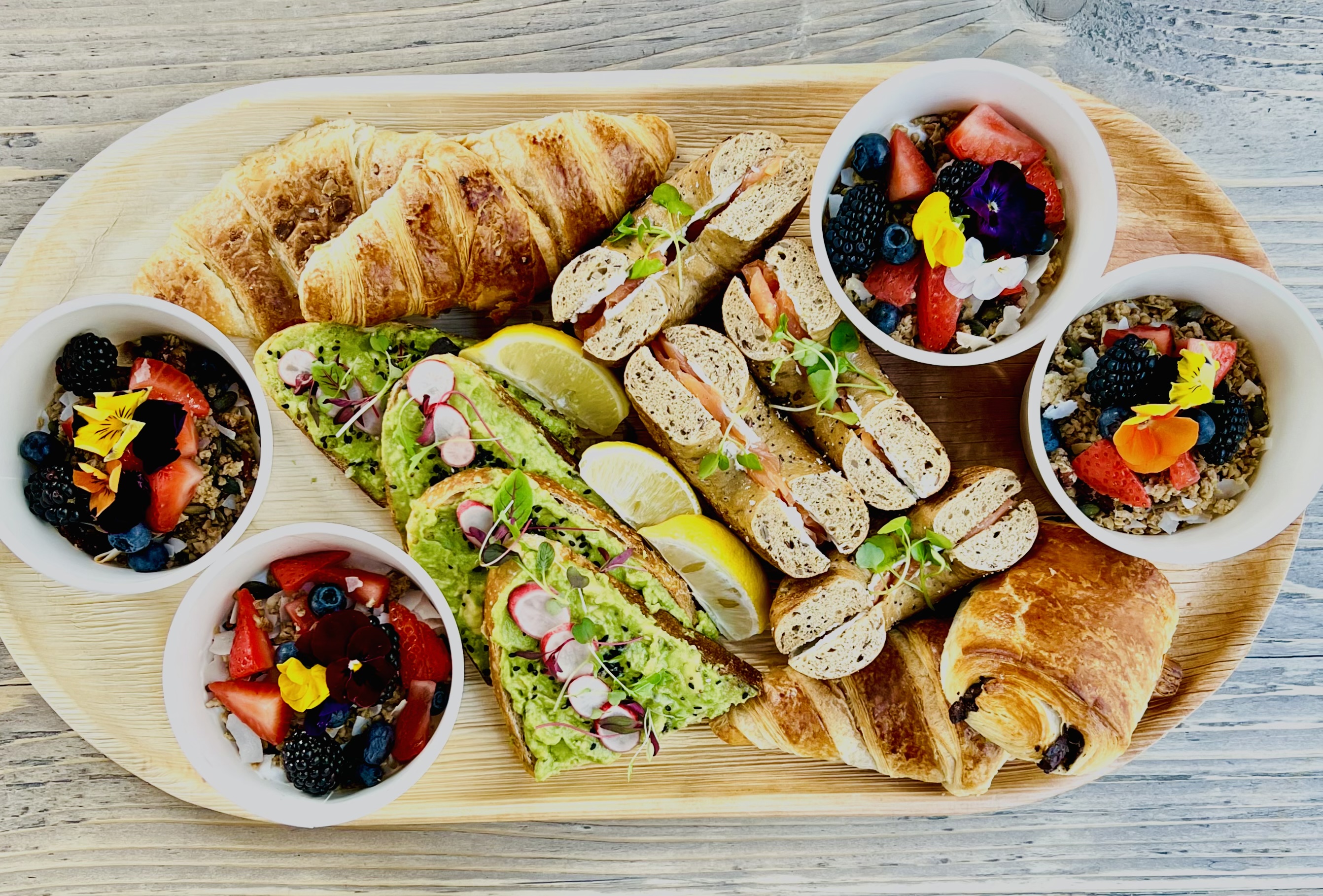 Breakfast Brunch Platters with Seasonal Ingredients