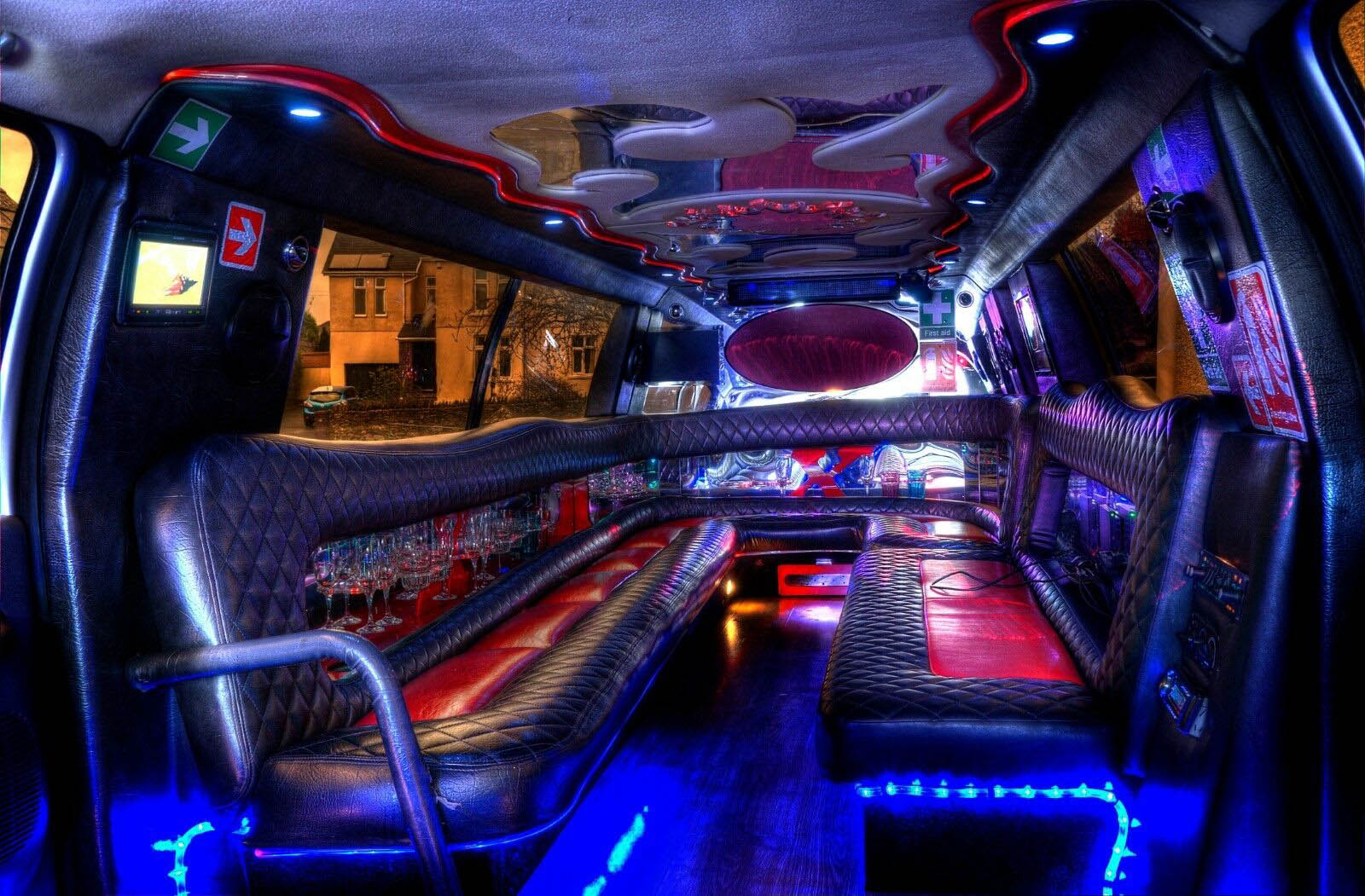 Silver Harley Davidson Limo Jeep