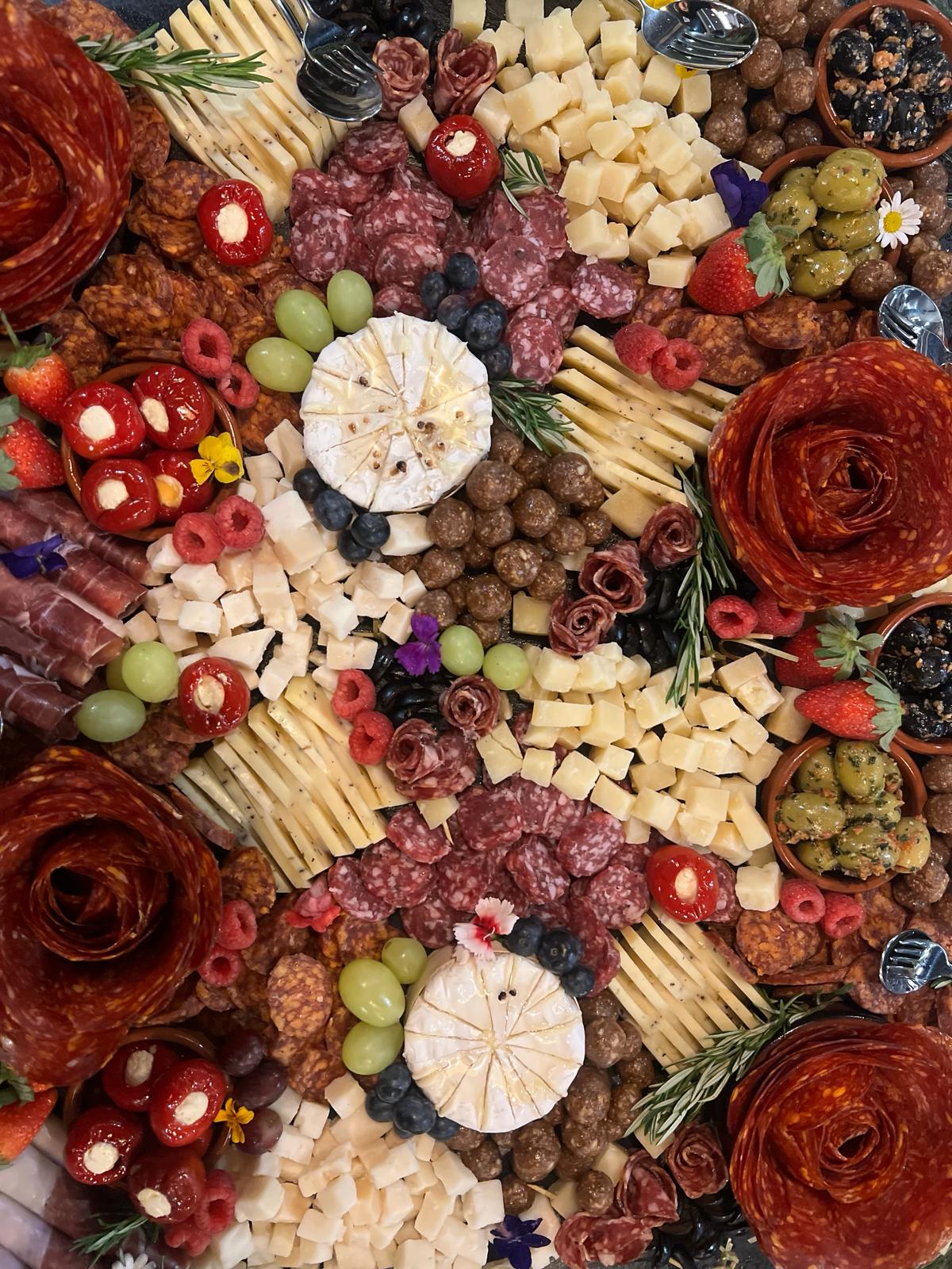 Grazing Table with Borough Market Charcuterie & Cheese Selection