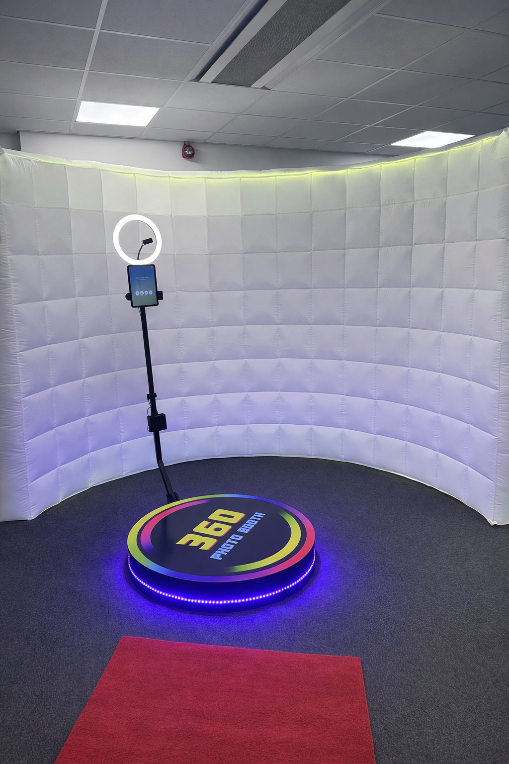 360 Photo Booth with LED Backdrop & Props