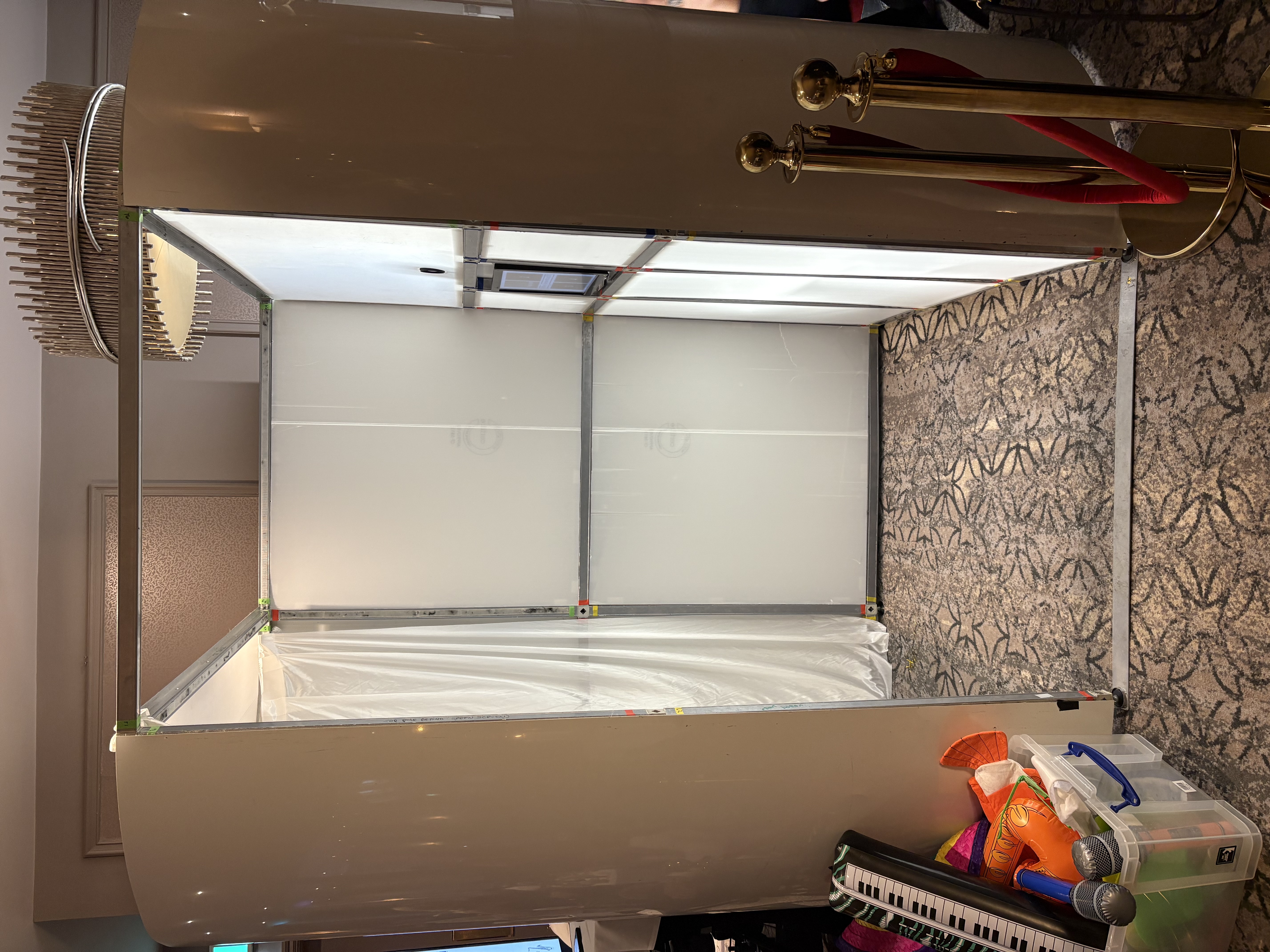 White Oval Shape Photo Booth