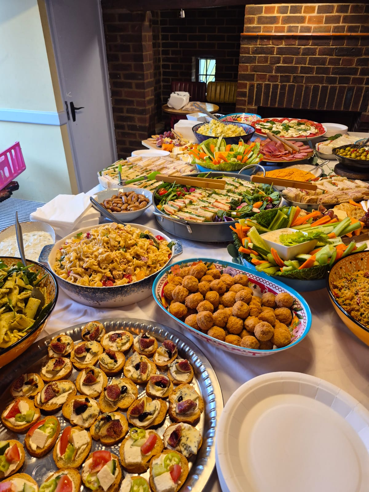 Mediterranean Inspired Cold & Hot Buffet with Mezzes, Salads & Charcuterie
