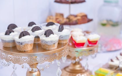 Artfully Presented Dessert Selection Table