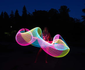 Showstopping Multi LED Hula Hoop Performance