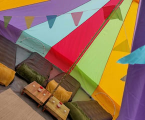 Rainbow Glamping Experience in Your Garden