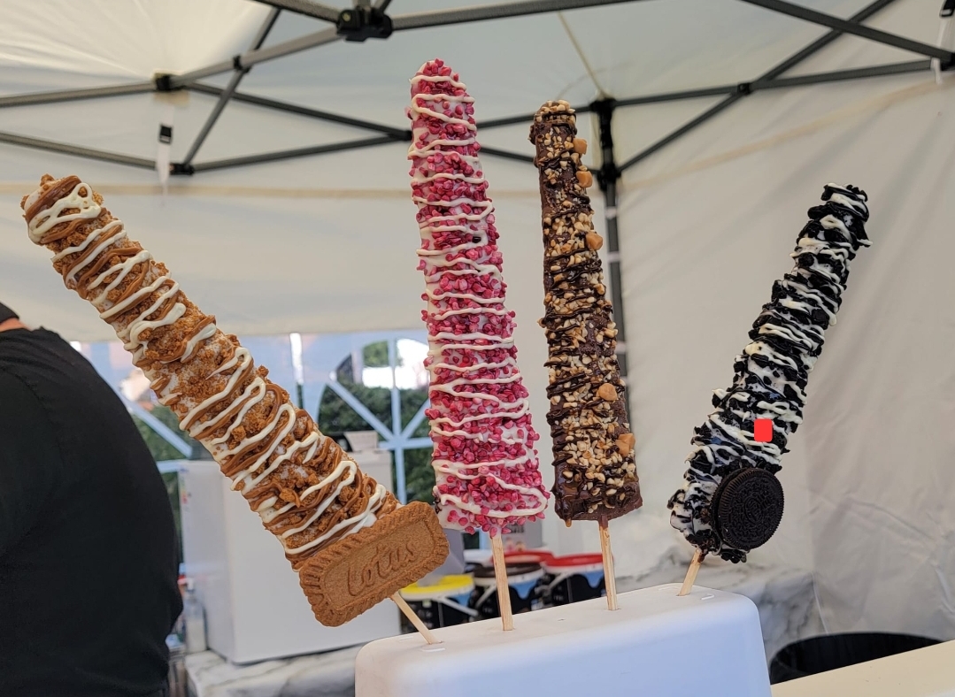Waffles on a Stick with Delicious Toppings