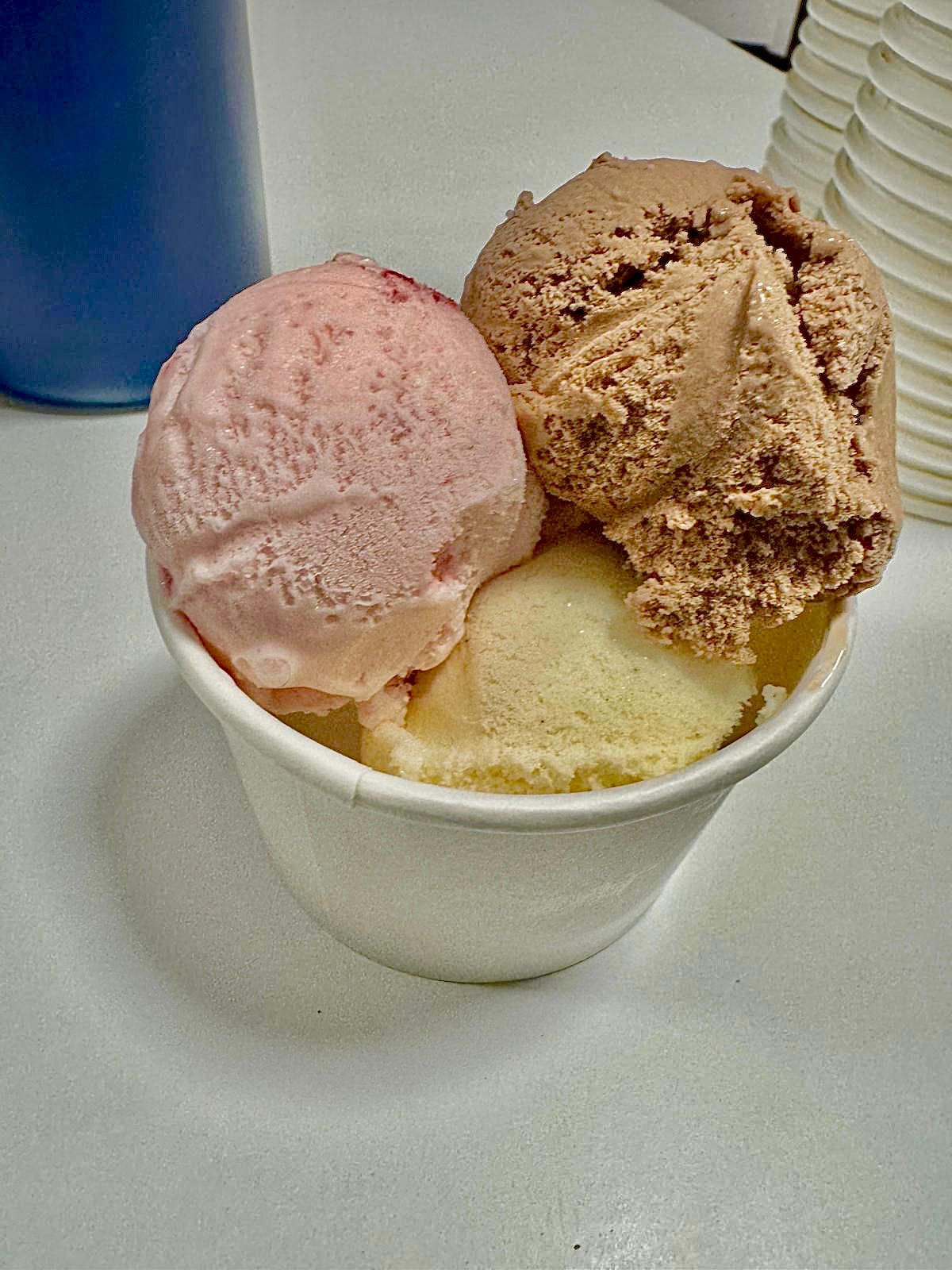 Deliciously Creamy Soft Scoop Ice Cream Station