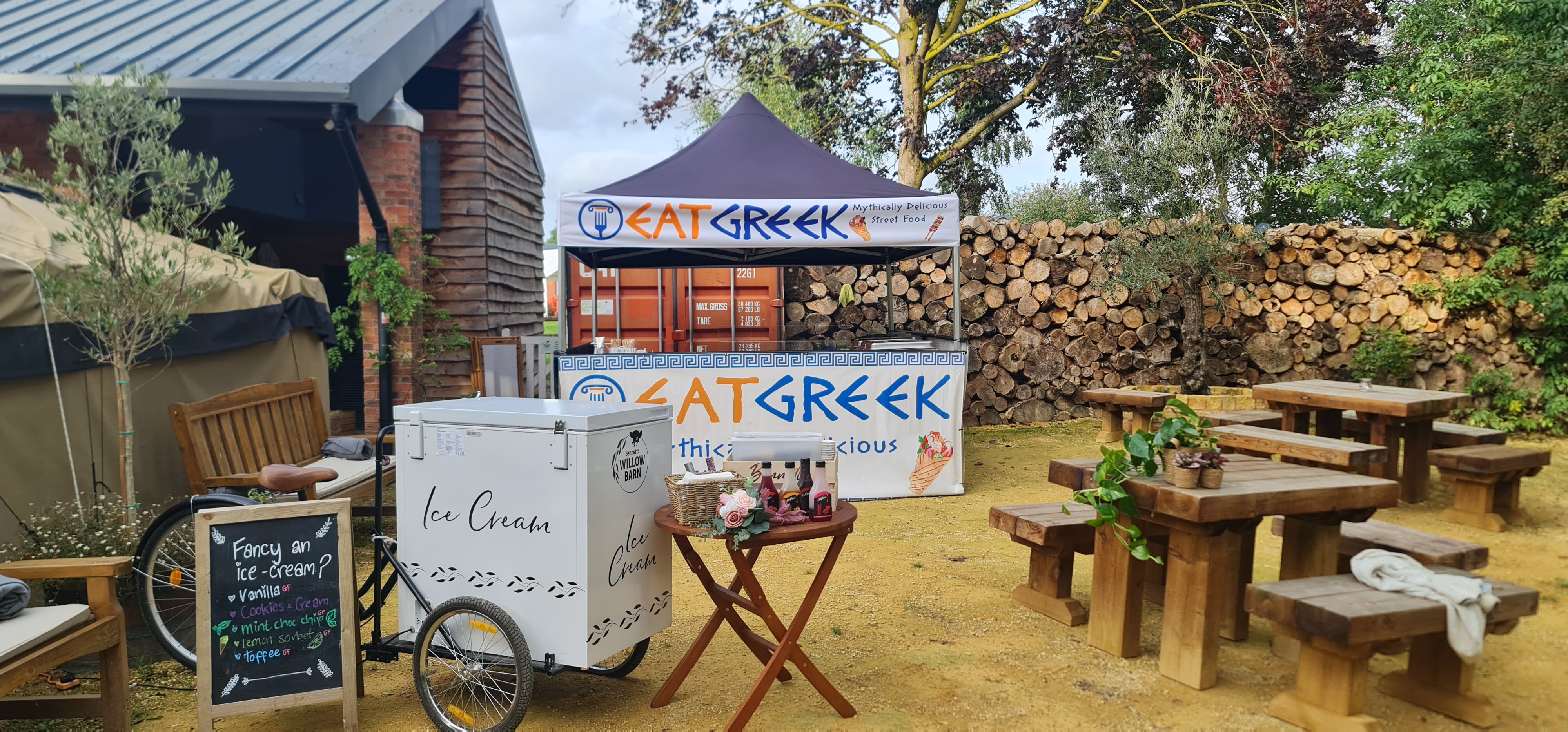 Authentic Greek BBQ – Freshly Grilled Souvlaki, Halloumi & Salads