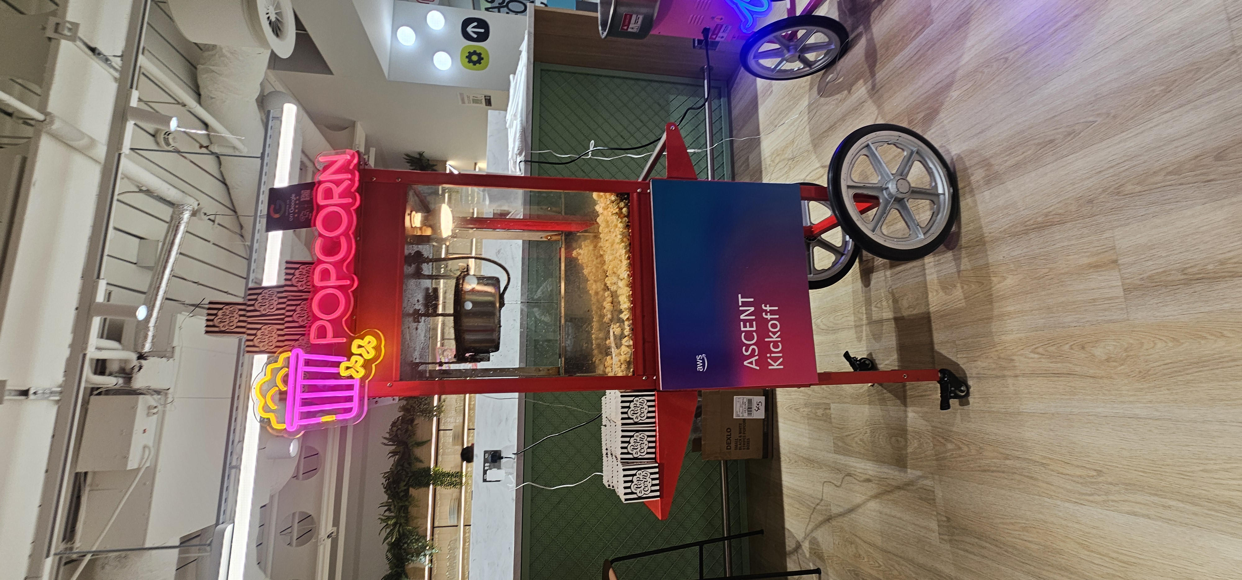Popcorn Cart serving Delicious, Mouth-Watering Popcorn