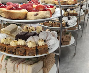 Traditional Homemade Afternoon Tea with Variety of Cakes & Desserts