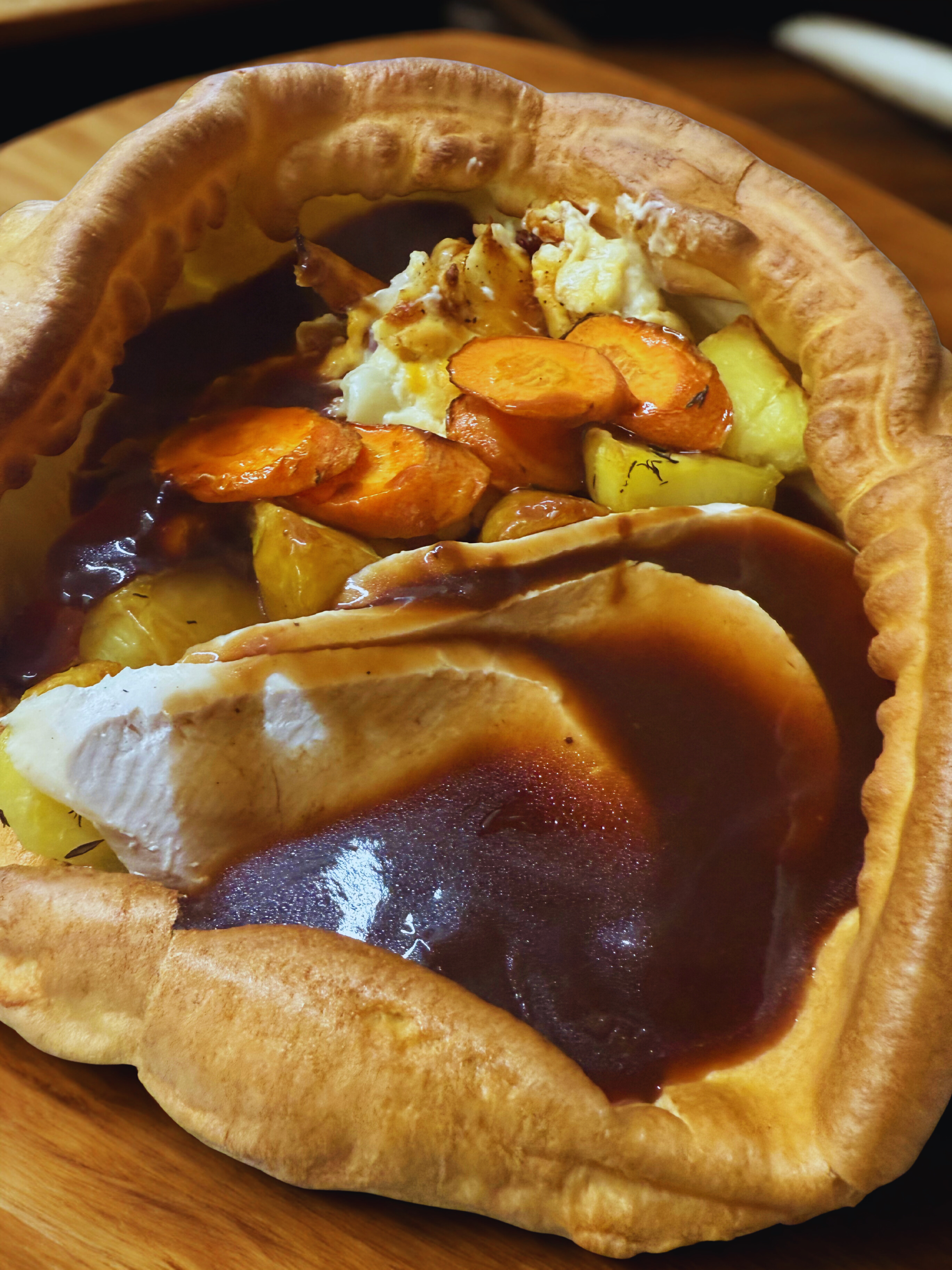 Festive Giant Loaded Yorkshire Pudding Street Food Station
