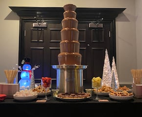 5-Tier Luxury Chocolate Fountain with 6 Dip Choices
