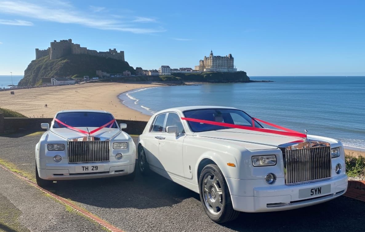 Luxury White Rolls Royce Phantom