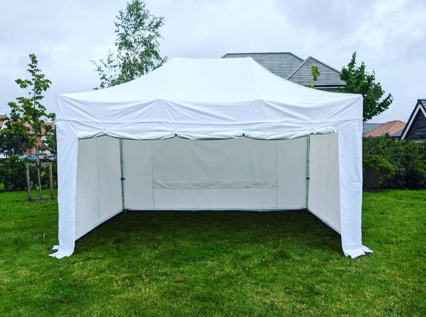 3m x 4.5m White Gazebo