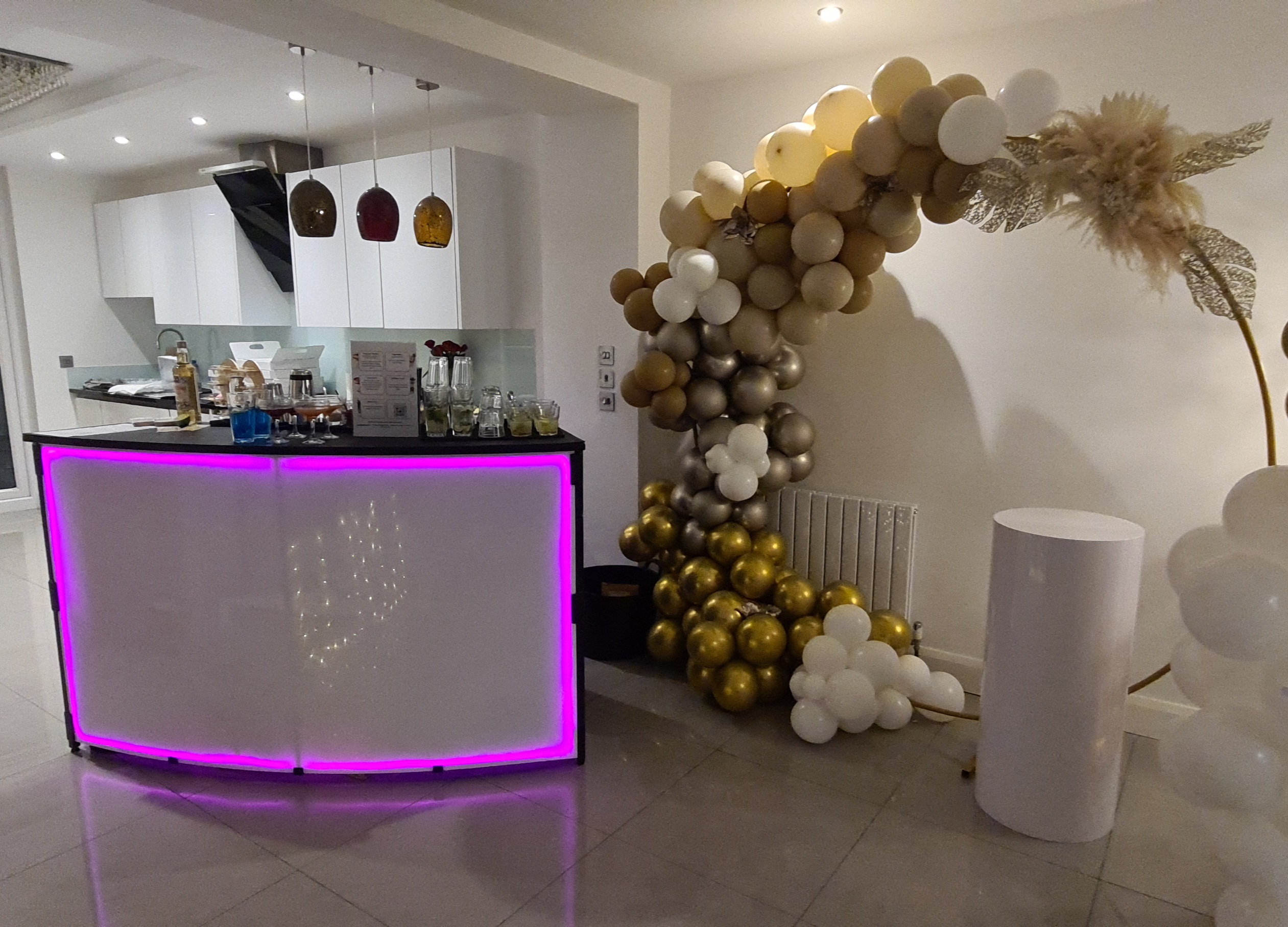 Neon-Themed Cocktail Bar