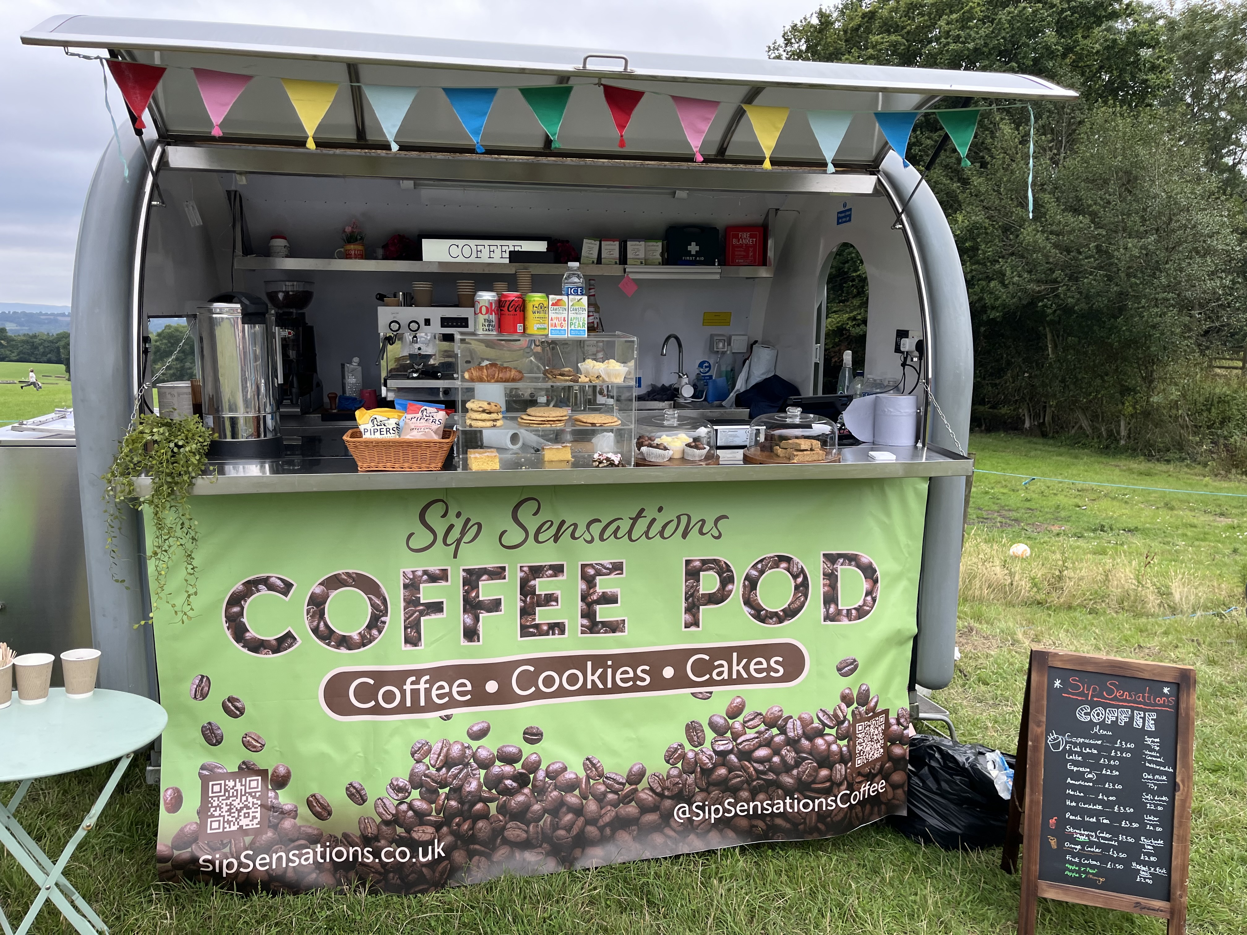 Serving Speciality Coffee From Our Cute Mobile Trailer Pod