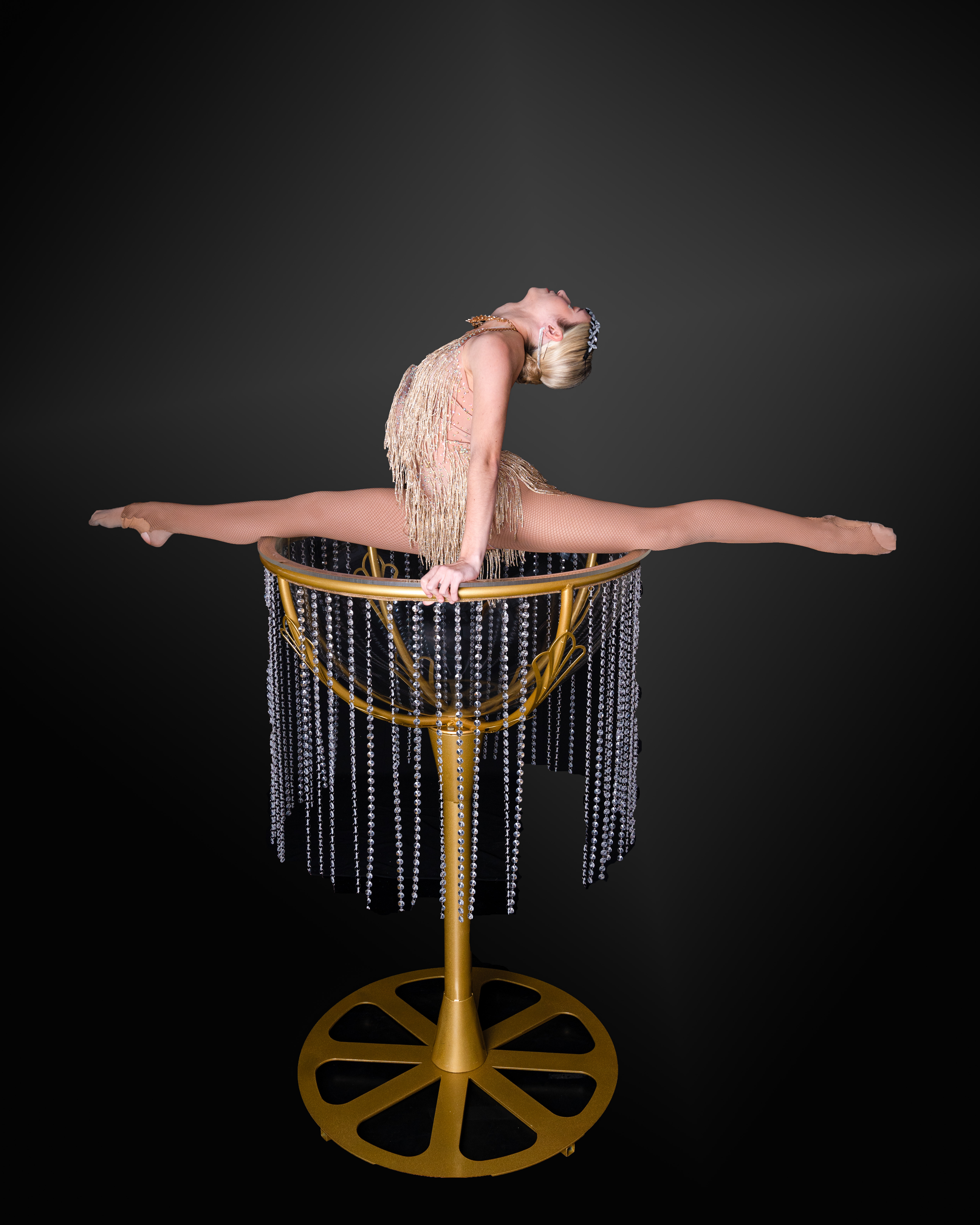 Giant Champagne Glass Showgirl Dancer