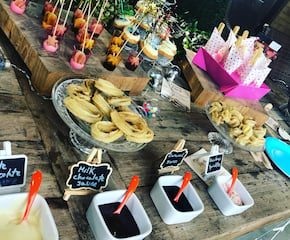 Churros Bar Served with a Variety of Dipping Sauces & Sweets