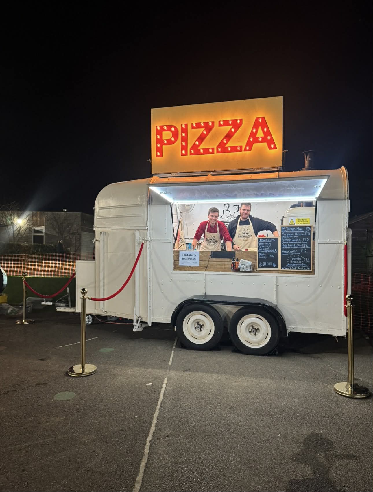 Stone-Baked Pizza Served Fresh from a Converted Horsebox Trailer
