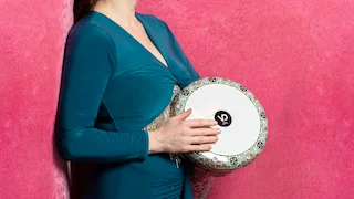 Vibrant Double Act With Belly Dancer & Live Drummer