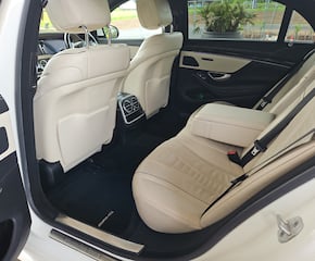 Elegant White Mercedes S Class with Rare Cream Interior