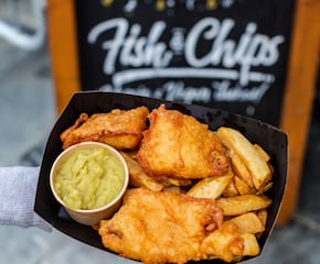Award Winning Fish & Chips From Our Unique Boombox Catering Trailer