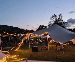 5 x 6.5 Boho Style Stretched Party Tent