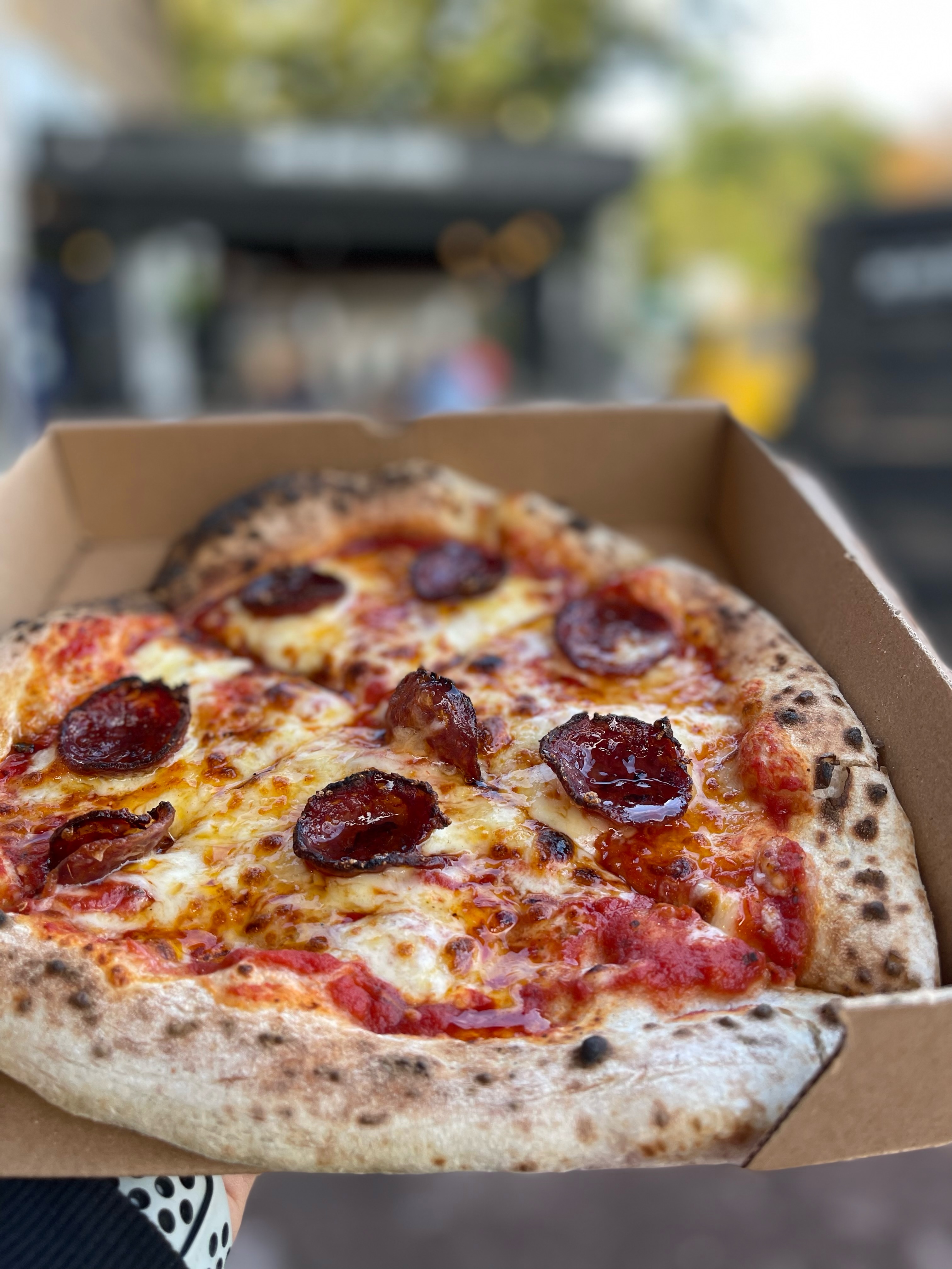 Neapolitan Sourdough Pizza from Converted Horse Box