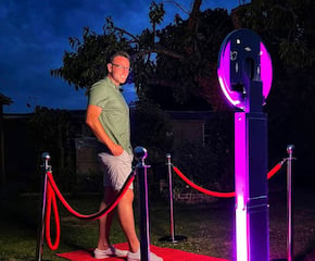 Open Air Photo Booth with Instant Social Share Selfie Pod Creating GIF 