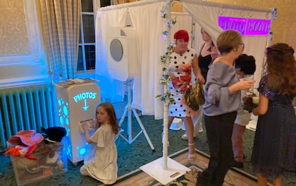 White Enclosed Photo Booth - Starting at 3 Hours