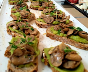 Delicious Vegan Canapes with Waitress Service