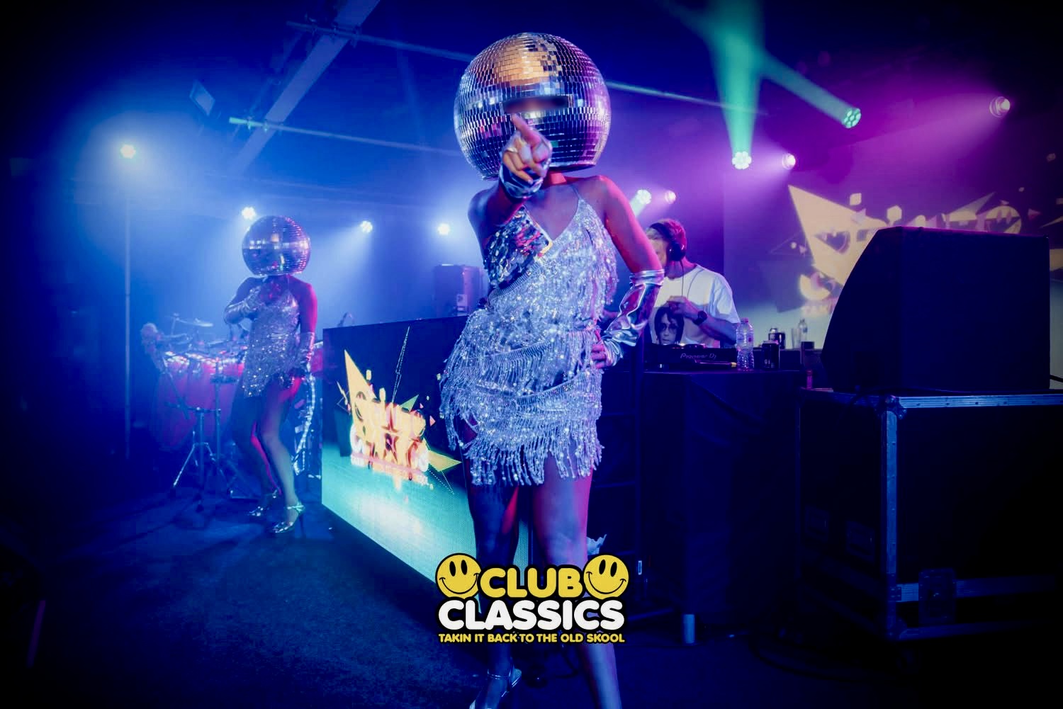 Dazzling Duo Disco Ball Dancers