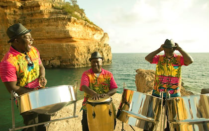 Authentic Steel Drum Band Provide Caribbean Sounds