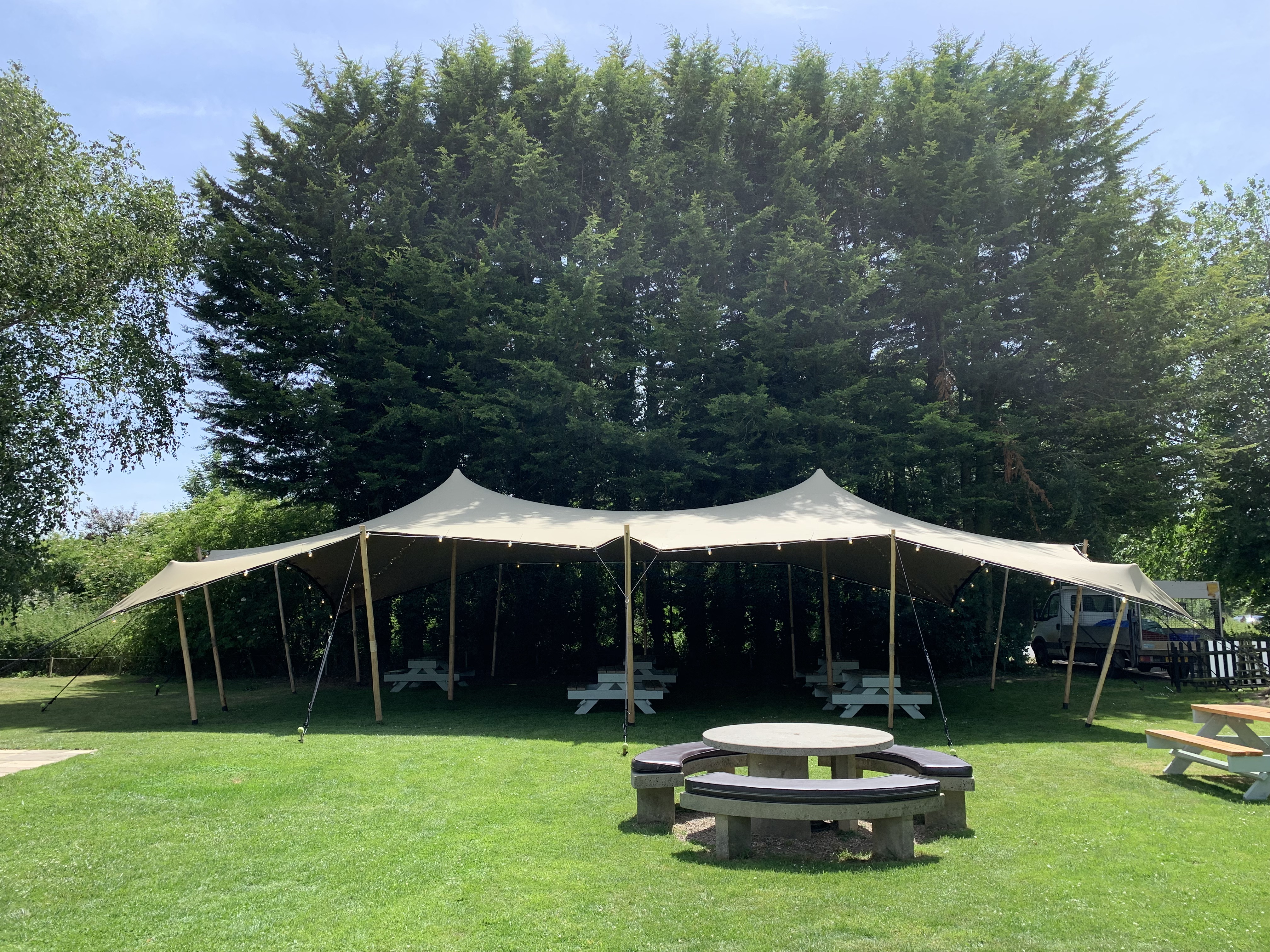 10m x 15m Chino Stretch Tent For Elegant & Spacious Outdoor Cover