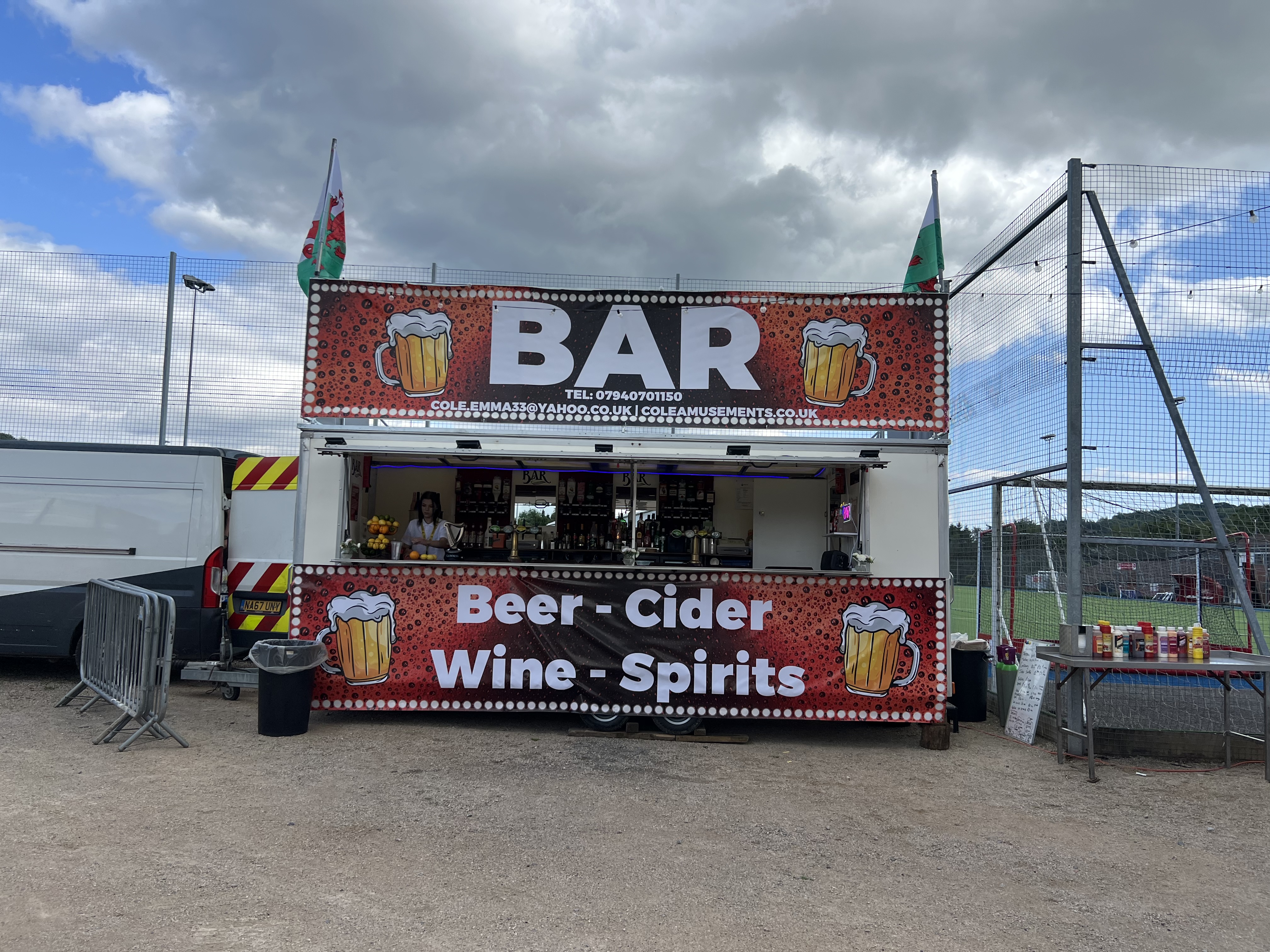 Mobile Bar with a Vast Selection of Drink Options