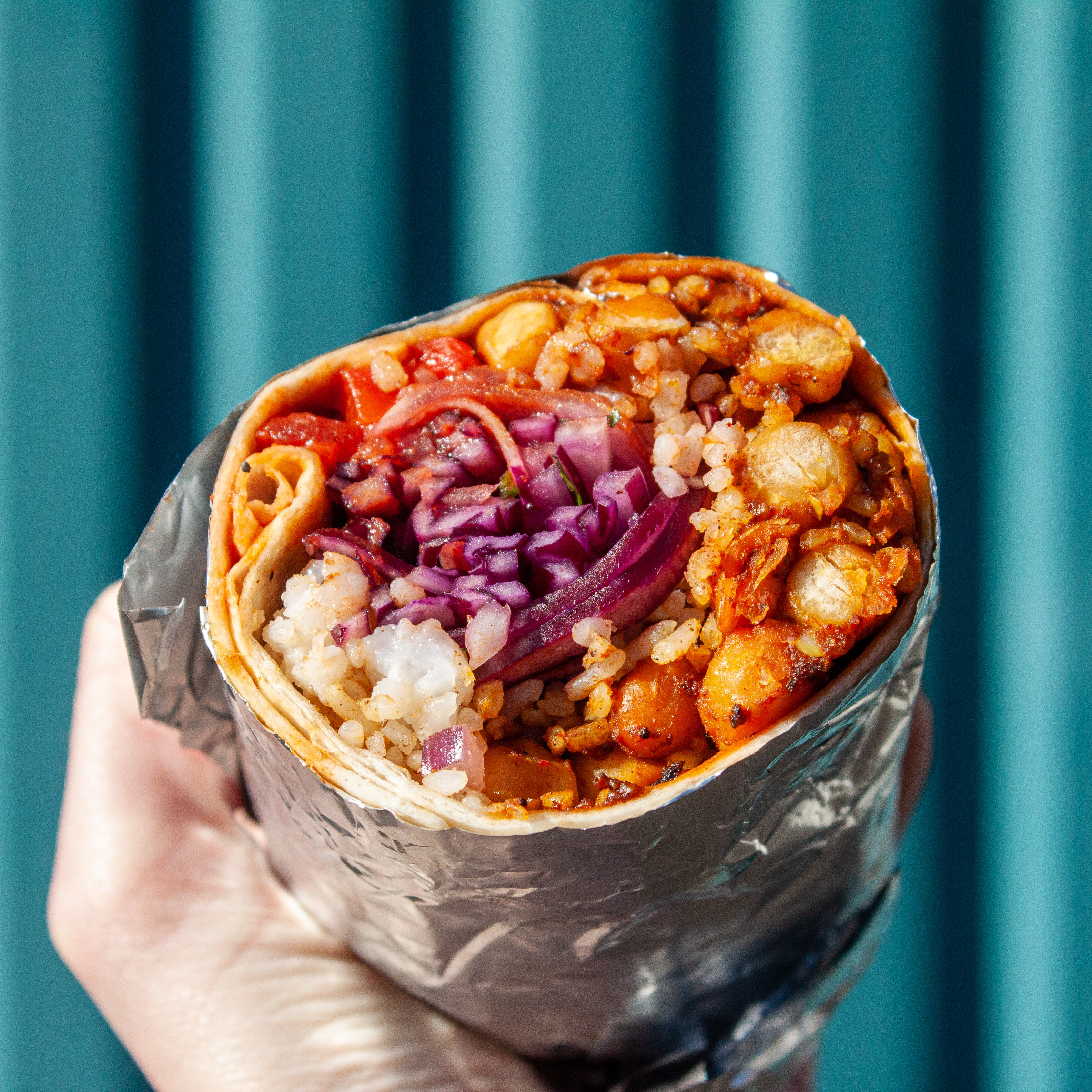 Burritos from our Vintage Food Truck Petra