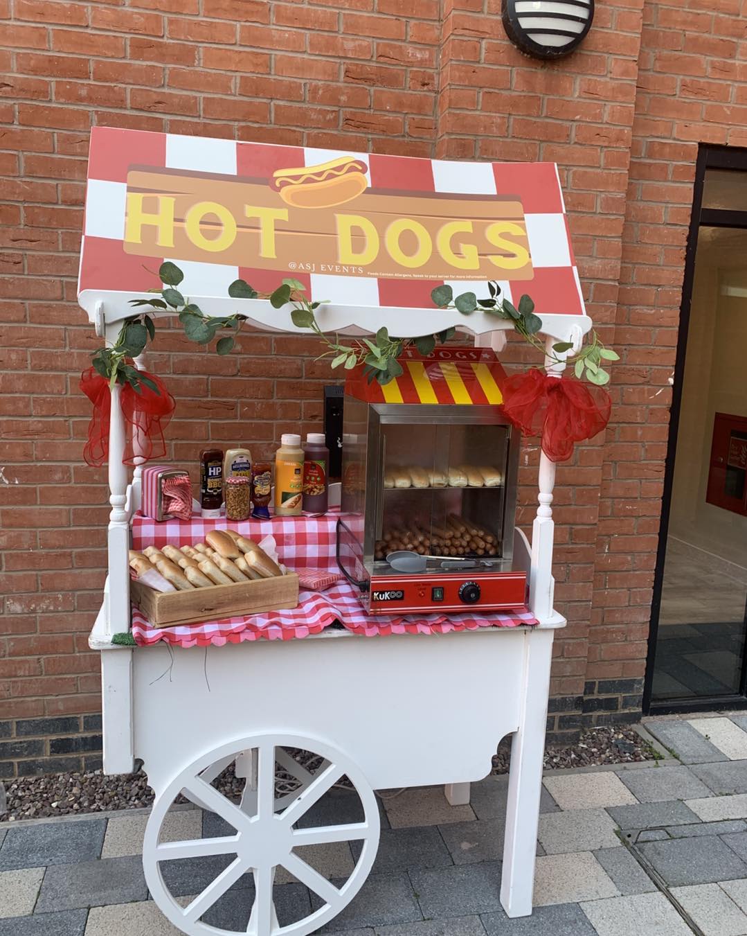 Delicious American Style Hot Dog Station