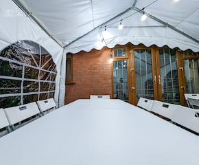Perfect Space with 4m x 4m Marquee