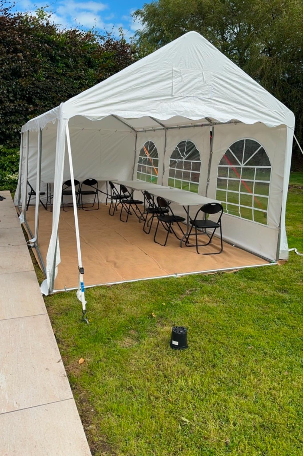 4m x 6m Marquee with Four Walls