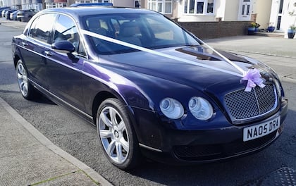 Royal Blue Bentley Continental Flying Spur
