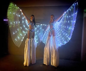 Long Legged Duo Ladies with Exciting & Fun Costumes 