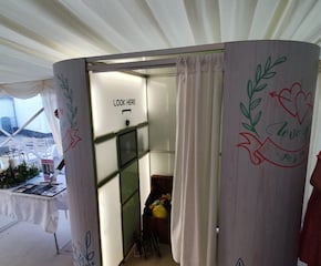 Capture Fun Filled Photos With Our Enclosed Oval Photobooth 