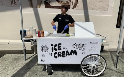 Ice Cream Rolls Handcrafted in Front of Your Gorgeous Eyes