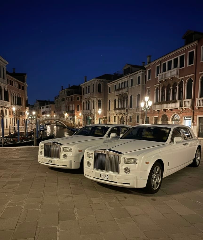 Luxury White Rolls Royce Phantom