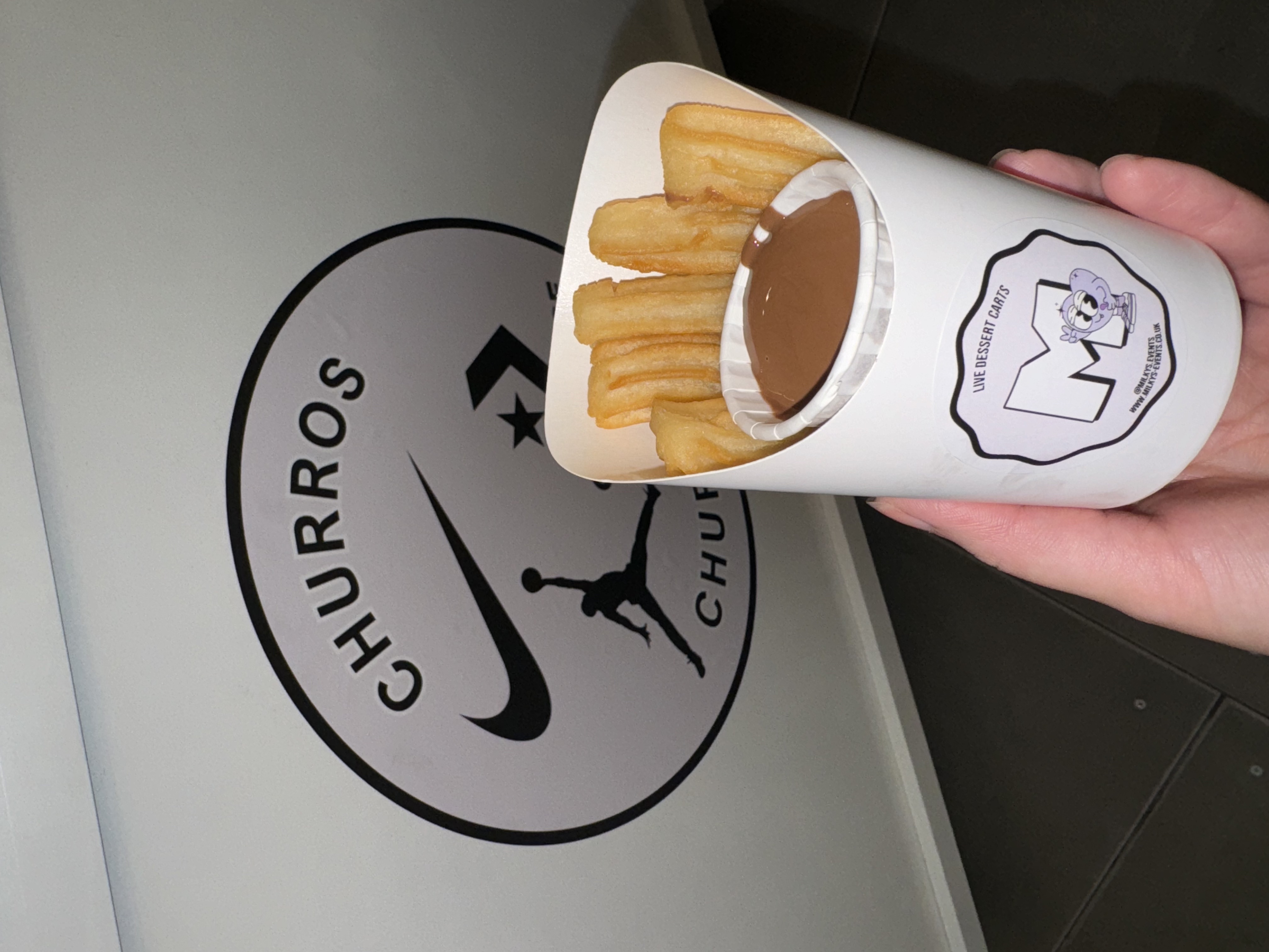 Live Churros Cart with Dipping Sauces